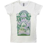 Led Zeppelin T Shirt Electric Magic Band Logo Official Womens Skinny Fit White XL