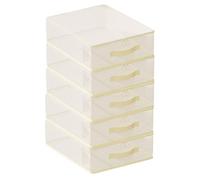 Clothing Organiser - 5 Pieces with Handle Set, Closet Storage Organisers Clothes Bags, Soft Polyester Material, Garment Sorting Management, Home Interior Organization for Wardrobe