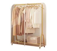 Clothing Rack Cover, Garment Bags for Hanging Clothes, with Zipper, Suitable for Storing Clothes, Dresses, Coats, Suits(Clear,100x50x150cm 9x20x59in)