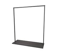 Clothing Rack Display Stand - Sturdy Metal Hanging Bar for Retail Store or Home Use