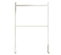 Clothing Rack,Double Layered Clothing Display Rack - Adjustable Height, Sturdy Thickened Frame, Elegant White Finish, Various (100x40x160cm) for Retail or Home Use.
