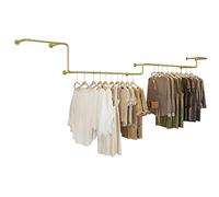 Clothing Rack Wall Mounted Storage Clothes Hanging Shelf, Creative Display Garment Racks Boutique in Clothing Stores, Walk-In Clothes Organizer Systems, Commercial Clothes Hanger Retail Rack/Go