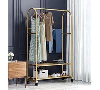 Clothing Rack with Shoe Storage Space-Saving Design for Dresses Hats & Shoes Ideal for Clothing Stores Living Rooms & Bedrooms - Available in 80/100/120/150 cm