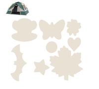 Clothing Repair Patch - 12 Pack Down Jacket Stickers, Self Adhesive Waterproof Fabric Patch, Hole Tear Fixer | Winter Jacket Outerwear Jacket Repair Kit Durable Travel Gear Recovery Sticker Set