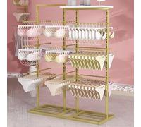 Clothing retail shelves, clothes rack, commercial sock rack, adjustable underwear rack, bra display rack, shopping bag hanger (A Style 3)