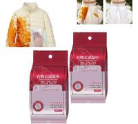 Clothing Stain Removal Wet Wipes - Individual Wrapped Cleaning Wipes, Portable Emergency Stain Removal Wet Wipes, Emergency Stain Rescue Stain Remover, for Clothes Fabric Carpet (2)