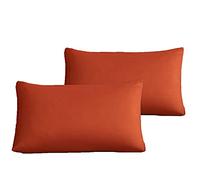 CLOTHKNOW Rust King Pillow Cases Burnt Orange Pillowcases Terracotta Pillowcases King Caramel Pillow Shams Orange Pillowcases Standard Set of 2 King Pillow Cover 2 Pack