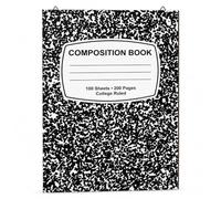 clothmile Giant Back to School Composition Book Wall Decor Wooden Notebook Wall Art Decorations Composition Book Sign for First Day of School Classroom Home Decoration Supplies