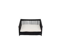 Teamson Pets Clotho Indoor Outdoor Wicker Rattan Cat or Small Dog Bed