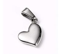 Clotiry 12pcs Stainless Steel Charms Puffy Heart Pendants Silver Colour 3D Heart Love Charms for Jewellery Making DIY Necklace Bracelet