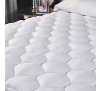 Cloud 9 Mattress Topper With Air Flow Technology & Extra Deep Side Skirt - Luxury Microfiber Filling (Double)