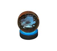 (Cloud A) 3d Glowing Crystal Ball Night Light Ornament,creative Coloful Night Scene Lamp With Base,for Home Decor Gift