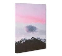 Cloud Above The Mountain Canvas Print | Gallery Wrapped 30mm Frame Wall Art | 24x16 inches | Ready to Hang | Abstract Landscape Picture | Living Room Bedroom Lounge Office