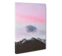 Cloud Above the Mountain Canvas Print | Gallery Wrapped 30mm Frame Wall Art | 30x20 inches | Ready to Hang | Abstract Landscape Picture | Living Room Bedroom Lounge Office