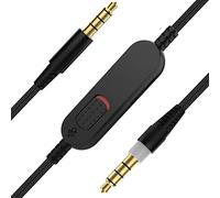 Cloud Alpha Cable for HyperX Cloud Alpha S, Alpha Mix, Alpha Flight Headset | 3.5mm to 3.5mm Audio Cable for Logitech G633 G635 G933 G935 Gaming Headset, Mute Switch, Volume Controls, 6.56ft