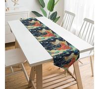 Cloud and Girl Spring Table Runner Summer Table Decoration for Party Home Kitchen Dining Holiday Decor 13x70 Inch