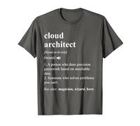 Cloud Architect Funny Dictionary Definition T-Shirt, Men, Asphalt Grey, XX-Large