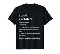 Cloud Architect Funny Dictionary Definition T-Shirt, Men, Black, XX-Large