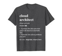 Cloud Architect Funny Dictionary Definition T-Shirt, Men, Dark Heather Grey, 4X-Large