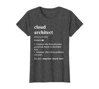 Cloud Architect Funny Dictionary Definition T-Shirt, Women, Dark Heather Grey, X-Small