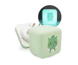 Cloud B Cube B - Drake The Dragon Portable and Wall Mounted Night Light for Kids - Intuitive Touch Sensor, 30 Minute Automatic Timer, Made with 30% Recycled Plastic