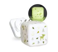 Cloud B Cube B Forest Portable Wall Mounted Night Light - Touch Sensor to Change Color, Auto Off After 30 Minutes, Made of 30% Recycled Plastic