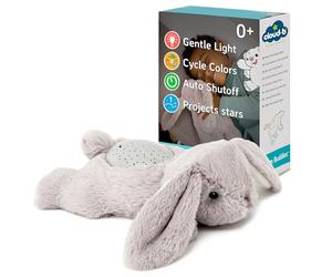 Cloud b Dream Buddies Benny the Bunny - The Soothing Mini Baby Night light Kids Love | Star Projector Sleep Aid with Gentle Lights and Auto Shut Off | Newborn Essentials Baby Toys