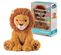 Cloud b Louis Lion - Award-Winning Plush Soothing White Noise Machine Baby Sleep Aid | Soft, Cuddly Comfort | Smart Sensor & Auto Shut-Off