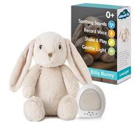 Cloud b Lovelight Buddies - Billy Bunny Baby Night Light Kids & White Noise Machine Baby - Sleep Aid | 8 Sounds inc Lullabies & Voice Recorder