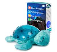 Cloud B Musical And Bright Turtle Night Light Baby Ocean Projector With Soothing Sounds Rechargeable & Eco-Friendly Tranquil Aqua