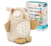 Cloud b Nighty Night Owl - Award-Winning Plush Soothing White Noise Machine Baby Sleep Aid | Soft, Cuddly Comfort | Smart Sensor & Auto Shut-Off