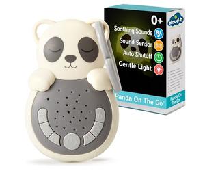 Cloud b Sweet Dreamz Panda - White Noise Machine Baby Night Light | 8 Soothing Sounds & 4 Lullabies | Comforting Sleep Aid Soothers | Baby Essentials