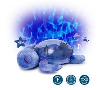 Cloud b Baby Ocean Projector Night Light | 2 White Noises + 2 Soothing Sounds | Adjustable Light + Auto Stop | Recycled Fabric | Tranquil Turtle Ocean (Rechargeable)