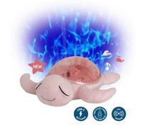 cloud.b Tranquil Turtle Pink USB C Rechargeable Nightlight Ocean Projector Sleeping Aid, One Colour One Colour