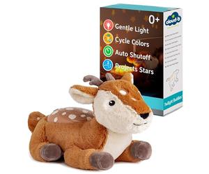 Cloud B Twilight Buddies Fawn - Plush Constellation Star Projector Night Light Kids Love | Newborn Essentials Sleep Aid Soothers | Baby Toys Gift