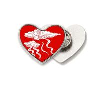 Cloud Beautiful Innovation Prosperity Heart Metal Pin Brooch Clip Love