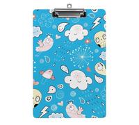 Cloud Bird Owl Clipboard Letter Size Paper Clips Nursing Clipboard Writing Board Document Holder