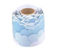 Cloud Bulletin Board Border 3x393 Inch Paper Roll for Classroom Kindergarten Preschool Homeschool Wall Window Decor
