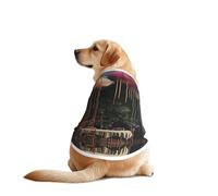 Cloud Cafe Dog Shirt Vest Dog Clothes- Breathable Cooling for Big Dogs, Sun Protection Comfort Wear for Golden Retriever, Husky, Alaska Outdoor Activities 3X-Large