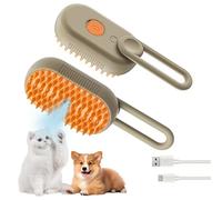 Cloud Care Cat & Dog Brush - Steam Self Cleaning Spritz Defur Comb Grooming Brush for Long & Short Hair