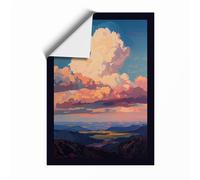 Cloud Cathedral at Dawn Landscape Unframed Wall Art Print A1 (84.1×59.4cm), Wall Decor for Living Room, Bedroom, Office & Home, Art Gift