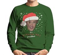 Cloud City 7 Alan Partridge Have A Happy Christmas Men's Sweatshirt Bottle Green