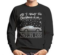 Cloud City 7 All I Want for Christmas is an Aston DB5 Men's Sweatshirt Black