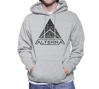 Cloud City 7 Alterra Logo Subnautica Black Men's Hooded Sweatshirt