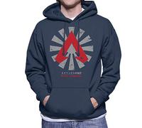 Cloud City 7 Apex Legends Retro Japanese Men's Hooded Sweatshirt Navy Blue