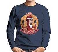 Cloud City 7 Beavis and Butthead The Great Santaholio Christmas Men's Sweatshirt Navy Blue