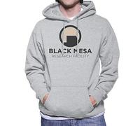 Cloud City 7 Black Mesa Research Facility Dark Logo Half Life Men's Hooded Sweatshirt
