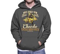 Cloud City 7 Chocobo Taxi Service Final Fantasy VII Men's Hooded Sweatshirt Charcoal