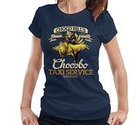 Cloud City 7 Chocobo Taxi Service Final Fantasy VII Women's T-Shirt Navy Blue