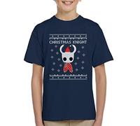 Cloud City 7 Christmas Hollow Knight Kid's T-Shirt Navy Blue